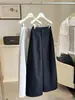 Artículos Europeos de Alta Gama 2026 Nuevo Estilo Adelgazante Versátil de Cintura Alta Casual Holgado Pierna Ancha Recto Pantalones de Traje Grises para Mujer 6751