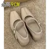 Zapatos Mary Jane Estilo Francés para Mujeres Menudas, que Aumentan la Altura, Nuevo Modelo Primavera 2026, Calzado para Exteriores, Correa de Velcro, Tacón de Cuña