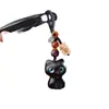 Pingente de Corrente para Celular Gato de Ébano Criativo Distinto Chaveiro de Sândalo Roxo Pingente de Bolsa Joia Fofa