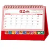 Calendario Estilo Chino 2027 con Logo, Estampado Dorado Disponible, Decoración de Escritorio para Año Nuevo, Planificador Diario, Calendario Mensual