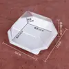 Caja de Empaque Puff Corazón de Flujo Transparente Engrosada Cerdo Deshebrado Papa Beckham Cuadrada Caja de Empaque para Postres Horneados Caja Pequeña para Pasteles