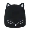 Comercio Transfronterizo Moda de Invierno Gorro de Lana Lindo Bordado de Orejas de Zorro Gorra de Punto para Hombres y Mujeres Gorro de Punto ins
