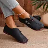Zapatos Casuales Planos de Piel Suave Estilo Nuevo Primavera 2026 para Mujer, Punta Redonda, Boca Baja, Sin Cordones, Zapatos para Mujer Talla Grande