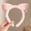 Diadema para lavarse la cara, banda para el cabello para maquillaje y mascarillas faciales, diseño antideslizante, diadema de dibujos animados, accesorio para la cabeza elegante y lindo