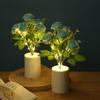 Luz de noche rosa, simulación creativa, ramo, luz de noche, lámpara de noche para dormitorio, faro, decoración del hogar, decoración de escritorio