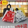 Bolso de mano de plástico impreso vertical en stock bolsa de tienda de ropa LOGO impreso bolsa de embalaje bolsa de regalo puesto venta al por mayor