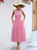 Moda Femenina Transfronteriza Europea y Americana Verano 2026 Sitio Independiente de Amazon Ebay Estilo Más Vendido Vestido Sexy Sin Espalda
