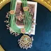 Collar de Perlas de Resina Estilo Corte Vintage Transfronterizo Europeo y Americano, Diseño Versátil, Joyería de Nicho, Accesorio Exquisito y Versátil