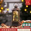 Decorações de Natal Transfronteiriças Floco de Neve Bola de Cristal Caixa de Música Luminoso Papai Noel Lampião de Vento Arranjo de Cena Presente Árvore de Natal