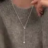 Colar de cabaça em prata de lei S925, nicho e versátil, com toque de alta qualidade, não desbota, banhado a ouro, moderno, simples e de luxo leve