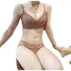 Taza para Pan al Vapor de Pecho Pequeño Espesa de 4 cm Ropa Interior de Niña Cómoda Sin Aros Reafirmante Sujetador de Encaje Ajustable