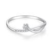 TEMU, nuevo anillo de diamantes de plata esterlina S925 para mujer, anillo de viento frío de tendencia de lujo ligero de alta calidad, fábrica de anillos al por mayor