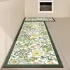 Alfombrilla de Suelo Impermeable, Resistente al Aceite, Antideslizante, Resistente a las Manchas, Estilo Americano para Cocina, Alfombra de Cuero Lavable para el Hogar, Felpudo