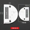 Placa de agulha denteada estilo Fangde de base plana dentes de pombo dourado cão de alimentação de máquina de costura computadorizada placa de agulha dente grosso furo pequeno material fino