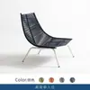Cadeira de Lazer para Pátio Externo Nórdico, Cadeira de Balanço de Rattan, Sofá, Móveis para Varanda Preguiçosa e Jardim, Cadeira de Rattan para Pausa para Almoço, Cadeira Cama Reclinável