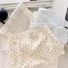 Creme de Primavera~Calcinha Feminina Algodão Hipster 10A Antibacteriana Gancho Estendido Roupa Íntima Feminina Segura Anti-exposição Boxer Brief