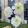 Flor Artificial Amante Nebuloso de Pétalos Plegables de 3 Cabezas, Flor Falsa de Hierba Negra para Decoración de Bodas y Hogar, Venta al por Mayor