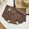 Pantaletas Invisibles de Melocotón para Mujer, Antibacterianas 7A, Entrepierna Extendida, Sin Marcas, Cintura Media, que se Ajustan a la Cadera
