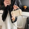 Bolso de mano de moda para mujer, estilo coreano, 2025, pequeño, cuadrado, combinable, bandolera de hombro.