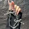 Cadena de Teléfono de Lazo Tridimensional de Perlas Hecho a Mano de Moda y Versátil Correa de Muñeca para Teléfono Llavero Correa
