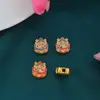 Aleación Electróforesis Alta Retención de Color Goteo de Aceite Marca Yu Shoufu Todo Va Bien, Paz y Alegría Colgante Bricolaje Accesorios Estilo Chino