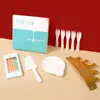 Plato de pastel de cumpleaños, plato de papel desechable, juego de cuchillo y tenedor, plato llano de alta gama con forma de gota, plato nube, vajilla en caja.