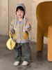 Ropa de Otoño para Bebé Cárdigan de Punto Chaqueta Suéter para Niños 2026 Nuevo Estilo Coreano Ropa para Niños Traje Casual para Niños