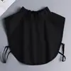 Gola alta branca gola falsa super versátil verão feminino gola de camisa de alta qualidade base suéter decorativo moda gola falsa