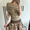 Estilo Artístico Vintage Crazy Barbie! Colar Longo com Borla Dourada, Novo Pingente de Estilo Festivo para Primavera e Verão