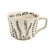 Taza de cerámica nórdica sencilla pintada a mano para el hogar, taza de agua creativa y distintiva, taza de café de cerámica gruesa