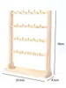 Soporte de exhibición para llaveros, estante de exhibición de joyería de madera maciza con ganchos, perchero para colgar accesorios pequeños, soporte de exhibición para pendientes, exhibidor de pulseras