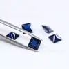 Quadrado Ângulo Reto Azul Pedra Bruta Nano Atacado 2*2-10*10mm Quadrado Fundo Pontiagudo Azul Nano Resistente a Alta Temperatura Pedra Preciosa