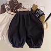 Outono e Inverno Roupas Casuais Masculinas e Femininas para Crianças Calças Estilo Ocidental para Bebês Personalidade Infantil Moderna Estilo Coreano Espessas de Veludo Lanterna Haren Macacão