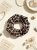 Ligas para Cola de Cabello Frescas y Dulces, Scrunchies de Cuadros Grandes, Accesorios para el Cabello Estilo Coreano, Suministro Directo desde la Fábrica de Origen