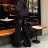 Jeans Anchos Negros y Grises para Mujer, Otoño e Invierno, Corte Holgado, Tallas Grandes, Favorecedores para Figuras Curvilíneas, Pantalones Largos Rectos