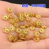 Prata Esterlina S925 Banhada a Ouro Microcravejada Flor Colorida Suporte de Flor Espaçador Espaçador Pulseira de Cristal Pulseira Colar Acessórios DIY Feitos à Mão
