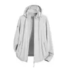 Ropa de Verano para Hombre y Mujer de Seda de Hielo con Protección Solar, Absorbente de Sudor y de Secado Rápido, Estilo Pareja, Anti-UV, Cuello Alto, Chaqueta Moderna de Color Sólido, Ropa de Protección Solar