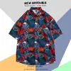 Camisa de Manga Corta Estampada Hawaiana para Hombre Verano Viajes Vacaciones en la Costa Playa Camisa de Hombre Holgada Fantasía Top