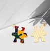 Llavero Colgante Rompecabezas Bloques de Construcción Irregulares Muñeca Diseño de Nicho Pulsera Pulsera Colgante Accesorios de Joyería