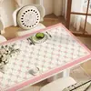 Mantel de Mesa Floral Fresco, Sin Lavado, Impermeable, Resistente al Aceite, Mantel Protector de Mesa, PVC Anti-Quemaduras, Lujo Ligero, Mantel de Mesa de Gama Alta