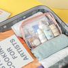 Bolsa de Cosméticos Transparente Personalizada por el Fabricante Impermeable Pvc Bolsa de Almacenamiento de Artículos de Aseo Bolsa de Almacenamiento de Cosméticos Multifuncional para Viaje