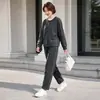 Conjunto de outono com mangas compridas para mãe 2026 moda primavera e outono conjunto casual diário de alta qualidade para mulheres de meia-idade