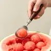 Cuchara de Acero Inoxidable con Mango de Madera de Nogal para Uso Doméstico, Cuchara Redonda, Cuchara para Sopa, Tenedor, Cuchara, Palillos, Cuchara para Arroz Seco Estilo Retro Ins de Restaurante