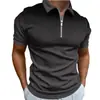 Camisa Polo de Manga Corta para Hombre Amazon Estilo Europeo y Americano Cuello Solapa Corte Ajustado Nuevo