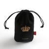 Bolsa de Cordón de Lona de Algodón Negro con Bolsillo de Paquete de Regalo Personalizable Impresión Digital Poliéster Algodón