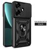 Funda de teléfono con ventana deslizante adecuada para Transsion Tecno Spark 50 Pova7 Soporte Magnético Cubierta Protectora Anticaídas