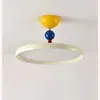 Luminária Pendente Meia Luz para Quarto Digya Memphis, Estilo Simples na Cor Creme, Luminária de Teto Inteligente de Espectro Completo para Cuidado com os Olhos para Quartos de Crianças