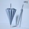 Paraguas recto personalizado de 12 varillas en esquema de colores frescos, apto para hombres y mujeres, paraguas para coche, paraguas de mango largo resistente al viento, se puede imprimir con logo