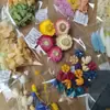 Bolsas de Porciones Pequeñas de Flores Secas, Flores Conservadas, Abanicos Hechos a Mano para DIY, Arreglos Florales Flotantes, Actividades de Team Building, Pegamento, Pinzas