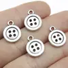 16x 12mm 1.2g acessórios de joias multicoloridos liga DIY Suprimentos para a vida botão botão pingente